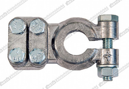 Аккумуляторные клеммы Клемма АКБ Усиленная (Плюс) (КЛ 030) - фото Аккумуляторные клеммы Клемма АКБ Усиленная (Плюс) (КЛ 030) - фото