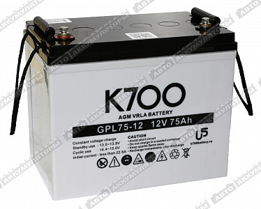 Тяговый аккумулятор GPL 75-12 - фото Тяговый аккумулятор GPL 75-12 - фото