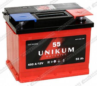 Автомобильный аккумулятор 6СТ-55.0 VL - фото