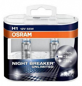 Автолапма H1 12V-55W Night Breaker Unlimited Duo-Box (2шт) - фото 