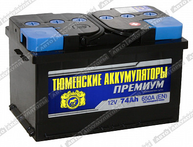 Автомобильный аккумулятор 6СТ-74.0LR Premium - фото